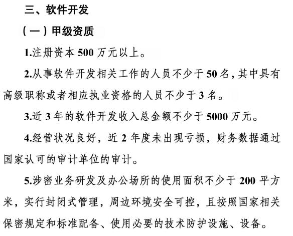 請(qǐng)注意涉密資質(zhì)【軟件開發(fā)】甲級(jí)資質(zhì)需要滿足這5個(gè)條件！
